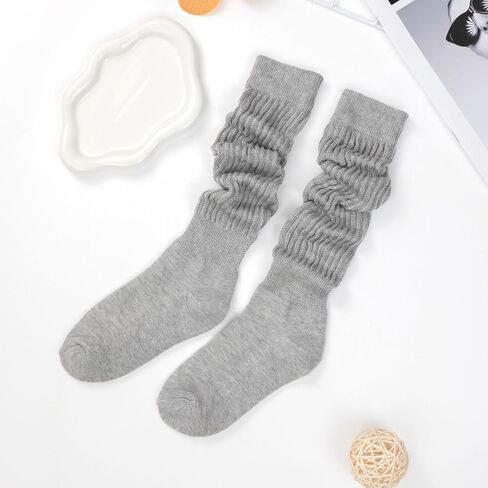 Slouch Scrunch Socks for Women, Long High Tube Socks Women in Saudi Arabia