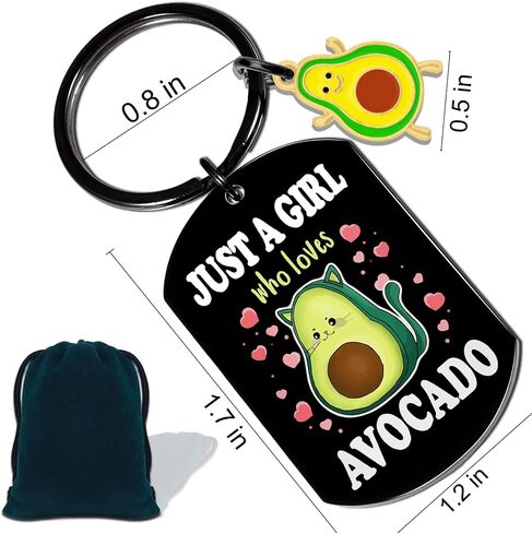 Avocado Keychain Avocado Gifts For Women Girl Avocado Bag Purse Accessories Positive Avocado Small Avocado Avocado Stuff Keyring in Saudi Arabia