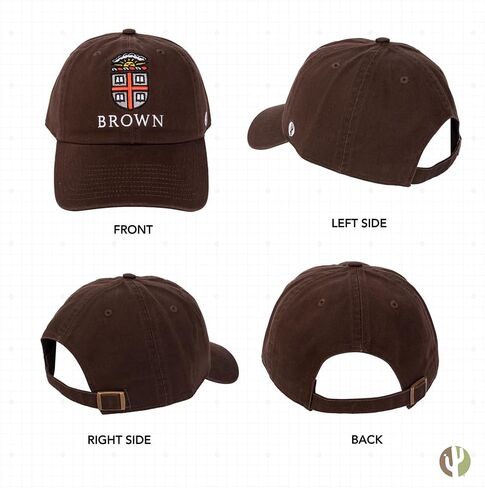 Desert Cactus Brown University Baseball Hat Bears Brimmed Embroirderd Cap Adjustable Cloth Strap Adult (Style B) in Saudi Arabia