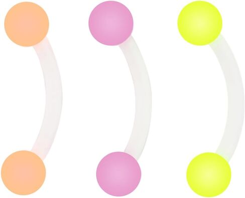 16g Curved Barbell Earrings Set - Hypoallergenic Curved Barbell Jewelry (choose Color) in Saudi Arabia