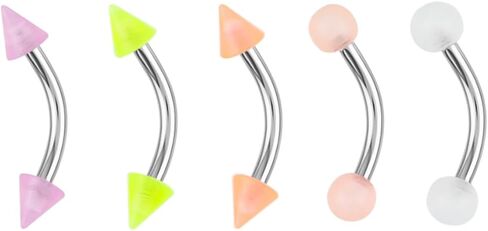 16g Curved Barbell Earrings Set - Hypoallergenic Curved Barbell Jewelry (choose Color) in Saudi Arabia