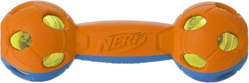 نيرف دوج 7 بوصة LED باش باربل - أزرق/برتقالي، لعبة للكلاب in Kuwait