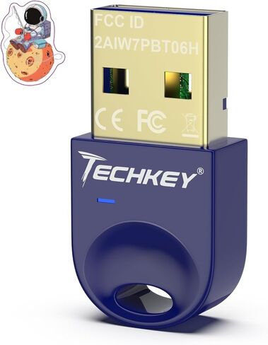 USB Bluetooth Adapter 5.3 for Desktop PC, Really Plug & Play Mini Bluetooth V19 EDR Dongle Receiver & Transmitter for Laptop Computer Bluetooth Windows 11/10/8.1-Peacock Feather Blue in Saudi Arabia