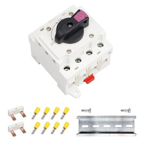 Solar Isolator Switch - 32A/1200V with IP66 Waterproof Enclosure - Provides Essential Protection for Rooftop Solar Systems, RVs and Boats (1PV)