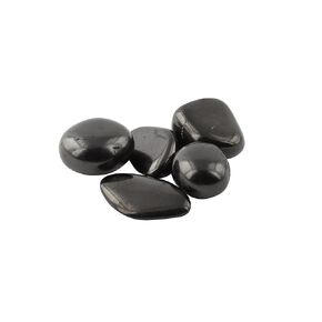 Heka Naturals Shungite Tumbled Stones | 50 g - Water Purification, Detoxification, Mineralization, Healing Crystals, Feng Shui & Reiki Decor - Zen Garden Embellishment, Aquarium Decor