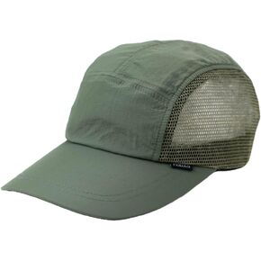 nakota Outdoor Field Jet Cap Jet Cap Camper Cap Cap Mesh Hat Men's Women's 5PANEL Breathable Solid Color UV UV Cut Fall Outdoor Camping Mountaineering Khaki