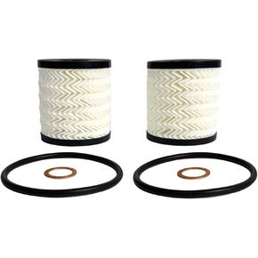 2 PCS Engine Oil Filter Kit Replace 11427622446 Compatible with Mini Cooper Clubman Countryman Paceman Hardtop Cabrio Coupe Roadster R55 R56 R57 R58 R59 R60 R61