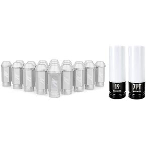 Mishimoto Aluminum Locking Lug Nuts M12x1.25, 20pc Set, Silver