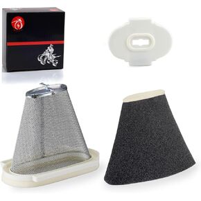 Air Filter & Cage Guide & End Cap For Yamaha Raptor 660 660R YFM660R 2001 2002 2003 2004 2005