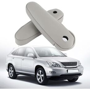 Leather Seat Armrest Cover Beige Tan Compatible with Lexus RX300 RX330 RX350 2003 2004 2005 2006 2007 2008 2009 with Zipper Design