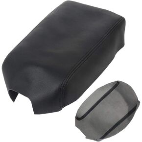 SCITOO Auto Beige Leather Armrest Center Console Lid Skin Cover Replacement fit for 2007-2011 for Toyota Camry