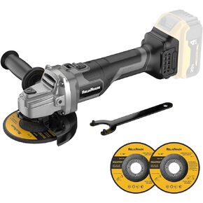 20V Brushless 4-1/2" Angle Grinder, Cordless Angle Grinder Compatible With Dewalt Battery(Battery Not Included), With Metal Grinding Wheels. For Grinding, Cutting,Polishing And Carving