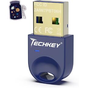 USB Bluetooth Adapter 5.3 for Desktop PC, Really Plug & Play Mini Bluetooth V7 EDR Dongle Receiver & Transmitter for Laptop Computer Bluetooth Windows 11/10/8.1-Summer Breeze Blue in Saudi Arabia