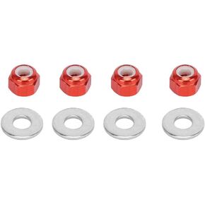 Keenso RC Car Wheel Nut, 4 Pcs 3mm RC Off-Road Vehicle Wheel Hex Lock Nut Fit Tire Nut Upgrade Accessory for wltoys 1/14 144001 RC Car