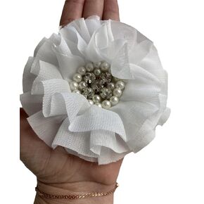 set of two Henna lace flower cotton wrap, Traditional henna hands bracelet, pearl henna Mehndi elastic accessories