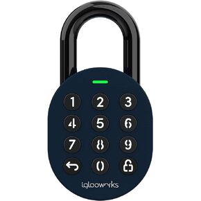 igloohome Smart Padlock E with Silicone Cover Kit (New!) for Indoor Use – Grant Remote Access via Bluetooth & Pin Codes (No Internet Needed) – Lock Your Gate, Bike, Locker, and Storage Unit