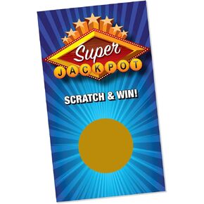Super Jackpot Scratch Off Cards - (30 Cards) - Scratch & Win Cards for All Ages