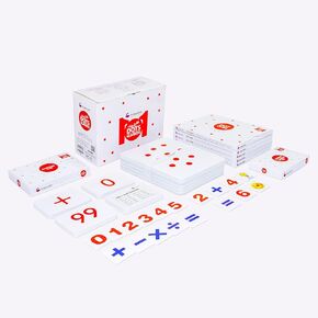 Hungry Brain Fun with Dots & Numbers I A4 Size, 101 Dot Cards, Mini Number Cards I for 3+ Months Babies to Identify by Quantity & Solve Equation I Early Learning Material to Develop Attention