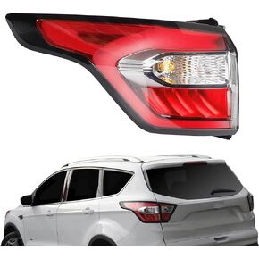 مجموعة مصابيح خلفية جانب الركاب الأيمن من داسبيكان مع لمبة متوافقة مع مصباح الفرامل الخلفي Ford Escape Kuga 2017 2018 2019