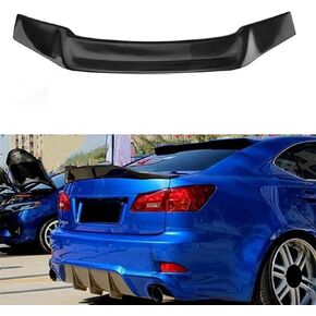 MotorFansClub Rear Spoiler Fit for Lexus IS250 IS350 ISF R Style 2006 2007 2008 2009 2010 2011 2012 2013 Trunk Wing Spoiler (Real Carbon Fiber)