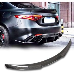 MCARCAR KIT Real Carbon Fiber Trunk Spoiler for Alfa Romeo Giulia Quadrifoglio Sedan 2015-2024 Rear Tail Lip Deck Boot High End Wing Factory Outlet
