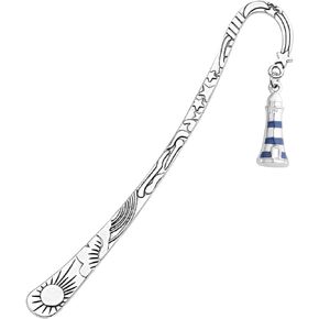 MYOSPARK Lighthouse Bookmark Lighthouse Lover Gift Nautical Gifts Bookmark Literary Reader Gift (Lighthouse Blue BM)