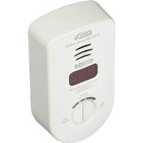 Kidde Worry Free Living Area Plug-in Carbon Monoxide Detector Alarm with Sealed Lithium Battery Back-up and Digital Display | Model 900-0280 | KN-COP-DP-10YL