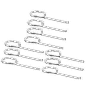 CALLARON 10pcs Lock Pins for Fire Equipment fire Extinguisher Fire Equipment Pull Pins for Fire Extinguishers Metal Set Fire Extinguisher Replacement Lock Pins Iron pin Pack