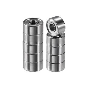 ACROPIX 693ZZ Bearings Double Shielded Pre-Lubricated Deep Groove Ball Bearings 3x8x4mm Silver Tone - Pack of 10