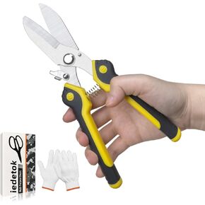 Scissors Heavy duty 9-inch, Shears Multipurpose, Easy Cutting Iron Sheet, Carpet, Tin, Wires