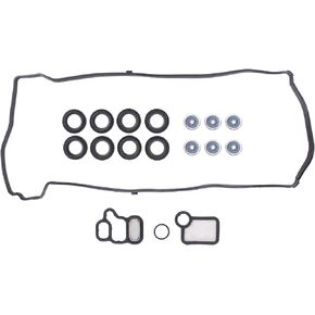 MOTOKU Engine Valve Cover Gasket Set and VVT VTEC Solenoid Gasket for Honda Accord Civic CR-V Element for Acura RSX TSX RDX