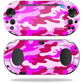 MightySkins Skin Compatible with Sony PS Vita (Wi-Fi 2nd Gen) wrap Cover Sticker Skins Pink Camo