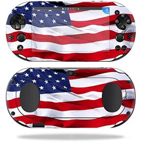 MightySkins Skin Compatible with Sony PS Vita (Wi-Fi 2nd Gen) wrap Cover Sticker Skins American Flag