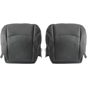 Carbhub Driver & Passenger Bottom Perforated Leather Seat Cover Fit for 2009 2010 2011 2012 Dodge Ram 1500 2500 3500 4500 5500 Laramie