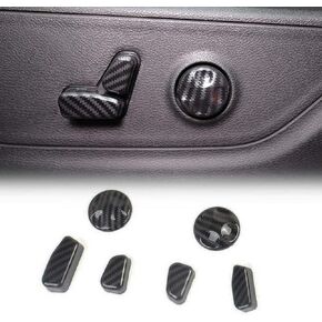 Crosselec Carbon Fiber Seat Adjustment Button Cover Trim For Dodge Charger 2011+ / Chrysler 300 2015-2021