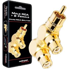 AudioQuest adapter - RCA male to two RCA female - hard assembly