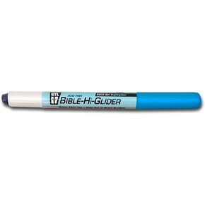 G.T. Luscombe Company, Inc. Accu-Gel Bible Highlighter, Bible Study, No Bleed Solid Gel, No Smearing or Fading, Long Lasting, Bright Translucent Color Dry Marker, Blue