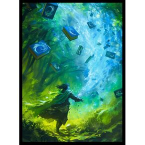 MTG (Blue/Green Wizard) - 105ct Matte TCG Card Art Sleeves by Ai Armor