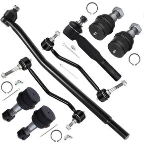 SCITOO 8pcs 4WD Front Inner Outer Tie Rod End Kit Fit 2000-2005 For Ford Excursion 2000-2004 For F-250 For F-350 Super Duty For F-450 For F-550 Super Duty Upper Lower Ball Joint Sway Bar Link