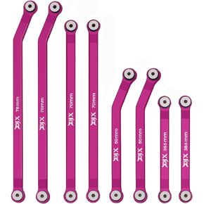 مجموعة وصلات هيكل من الألومنيوم عالية التخليص للسيارة المحورية SCX24 Jeep JT Gladiator 1/24 RC الزاحفة (وردي) in Kuwait