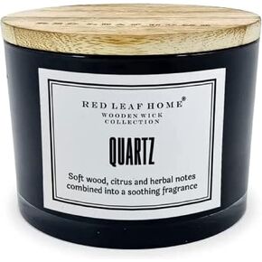 Red Leaf Home | Alpine Lake Candle | Large | Aromatherapy | Wooden Wick Collection | 14oz Jar