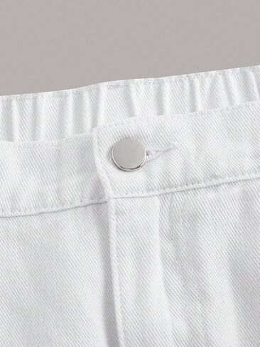 Floerns Women's Plain High Waist Pencil Jean Denim Skirt in Saudi Arabia