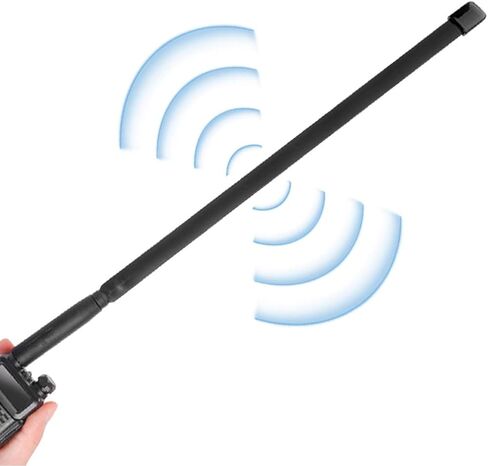 هوائي أم BAOFENG مقاس 18.5 بوصة SMA ثنائي التردد VHF/UHF (136-174 ميجا هرتز و400-470 ميجا هرتز) هوائي HF in Saudi Arabia