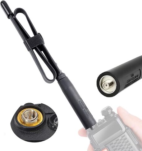 هوائي أم BAOFENG مقاس 18.5 بوصة SMA ثنائي التردد VHF/UHF (136-174 ميجا هرتز و400-470 ميجا هرتز) هوائي HF in Saudi Arabia