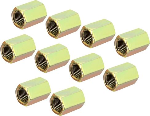 MECCANIXITY Hex Coupling Nuts M10 x 1mm Fine Thread 20mm Length Sleeve Stud Rod Adapters Pipe Connectors Colorful Pack of 5 in Saudi Arabia