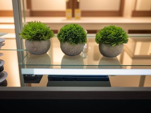 Small Fake Plants, Artificial Flower Interior, Office, Bathroom, Kitchen, Tabletop Decoration,Three 11 Inch Small Plants Can Decorate Your Small Home as Desk Decorations in Saudi Arabia