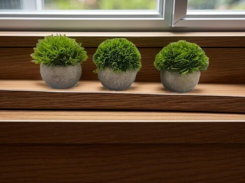 Small Fake Plants, Artificial Flower Interior, Office, Bathroom, Kitchen, Tabletop Decoration,Three 11 Inch Small Plants Can Decorate Your Small Home as Desk Decorations in Saudi Arabia