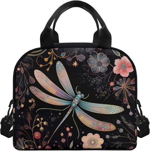 Dragonfly Kids Backpack Set for Girls 3pcs Kids Backpack with Lunch Box Pencil Case Toddler Bookbag Portable Lunch Bag for Kindergarten Preschool Elementary School Students in Saudi Arabia