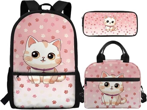 Dragonfly Kids Backpack Set for Girls 3pcs Kids Backpack with Lunch Box Pencil Case Toddler Bookbag Portable Lunch Bag for Kindergarten Preschool Elementary School Students in Saudi Arabia
