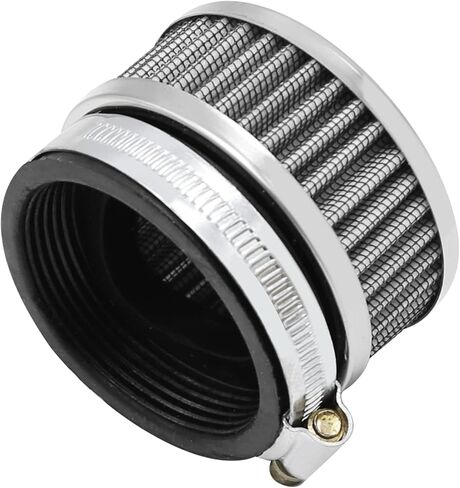 دراجة نارية سكوتر الفولاذ المقاوم للصدأ فلتر مدخل الهواء 58 مللي متر منظف + المشبك in Kuwait